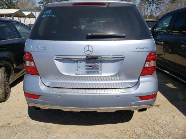 4JGBB8GB5AA588901 - 2010 MERCEDES-BENZ ML 350 4MATIC BLUE photo 6