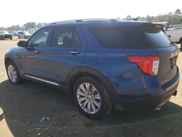 1FM5K8FW9PNA00341 - 2023 FORD EXPLORER LIMITED BLUE photo 2