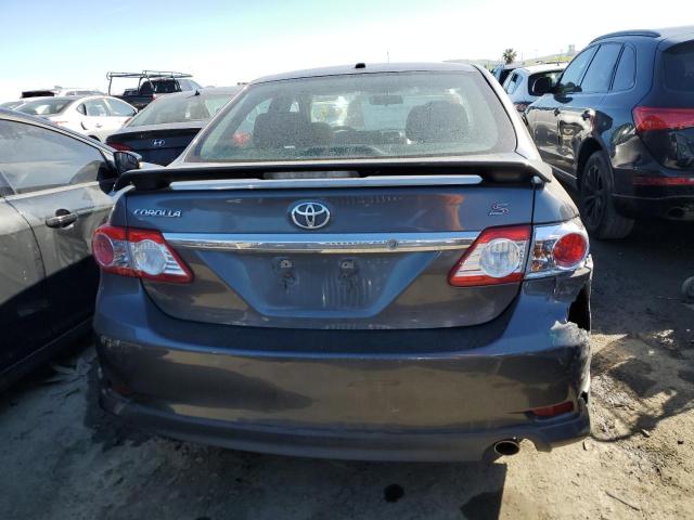 5YFBU4EE0DP080016 - 2013 TOYOTA COROLLA BASE GRAY photo 6