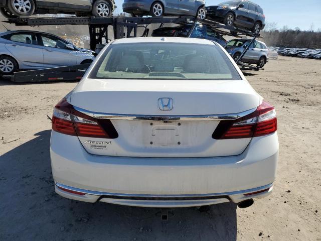 1HGCR2F79HA264313 - 2017 HONDA ACCORD EX WHITE photo 6