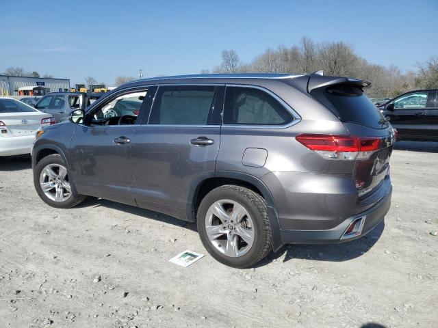 5TDDZRFH5HS413632 - 2017 TOYOTA HIGHLANDER LIMITED GRAY photo 2