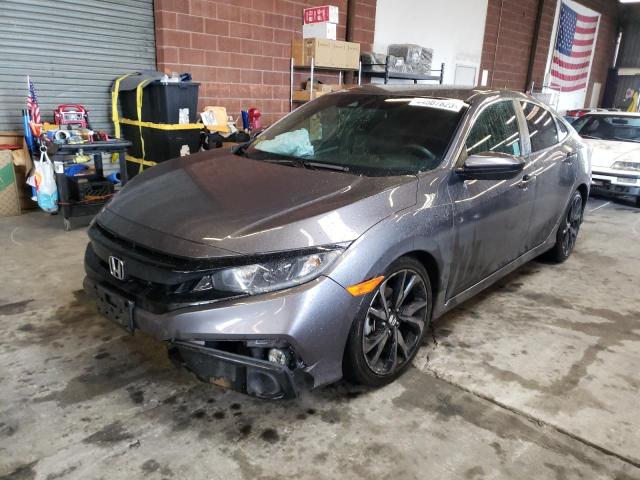 2HGFC2F82KH580300 - 2019 HONDA CIVIC SPORT GRAY photo 1