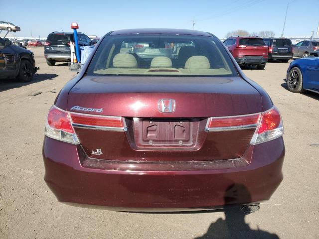 1HGCP2F49BA045967 - 2011 HONDA ACCORD LXP MAROON photo 6