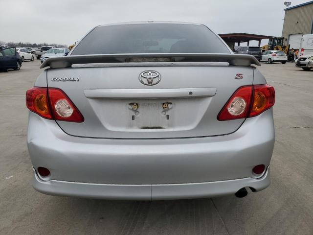 2T1BU4EE6AC473434 - 2010 TOYOTA COROLLA BASE SILVER photo 6