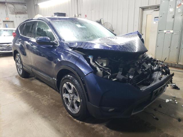 7FARW2H83JE099786 - 2018 HONDA CR-V EXL BLUE photo 4