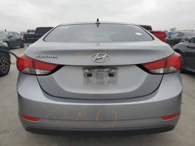 5NPDH4AE4FH640042 - 2015 HYUNDAI ELANTRA SE GRAY photo 6