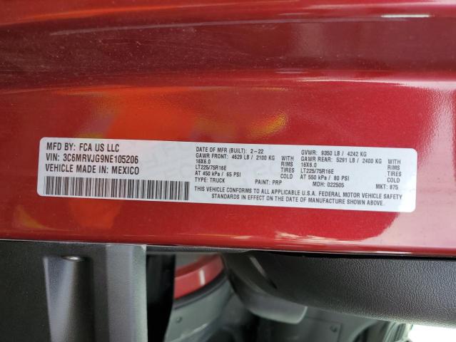 3C6MRVJG9NE105206 - 2023 RAM RAM S 3500 HIGH Tünd qırmızı foto 13