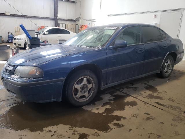 2G1WF52E049388883 - 2004 CHEVROLET IMPALA BLUE photo 1