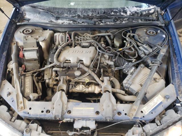 2G1WF52E049388883 - 2004 CHEVROLET IMPALA BLUE photo 11