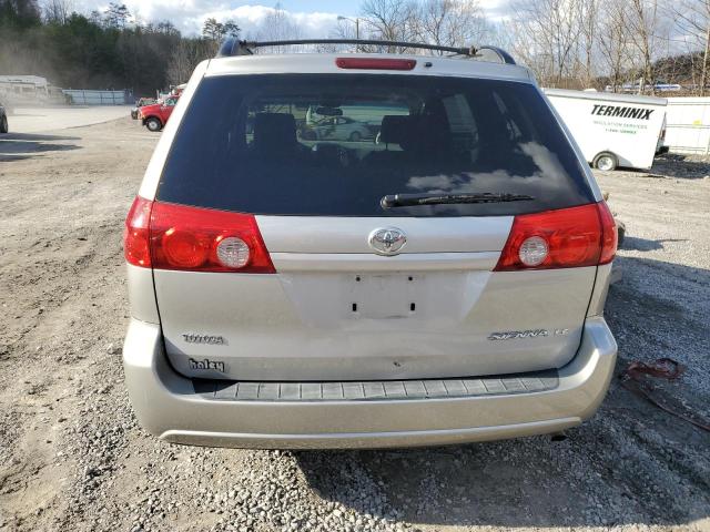 5TDZK23C58S207804 - 2008 TOYOTA SIENNA CE SILVER photo 6