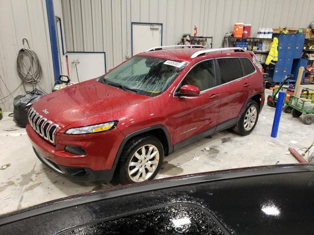 1C4PJMDS0GW134996 - 2016 JEEP CHEROKEE LIMITED RED photo 1
