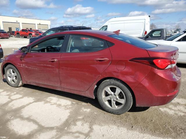 5NPDH4AE3EH501194 - 2014 HYUNDAI ELANTRA SE RED photo 2