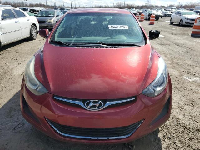 5NPDH4AE3EH501194 - 2014 HYUNDAI ELANTRA SE RED photo 5