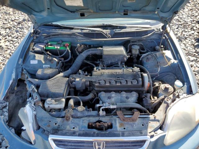 2HGEJ6622VH500583 - 1997 HONDA CIVIC DX BLUE photo 11