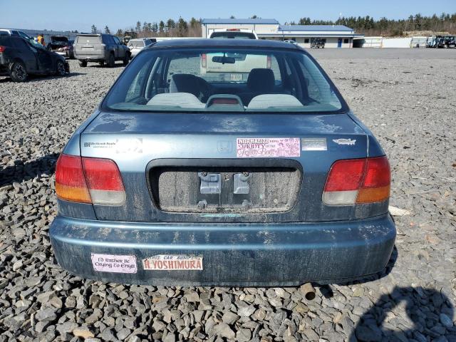 2HGEJ6622VH500583 - 1997 HONDA CIVIC DX BLUE photo 6