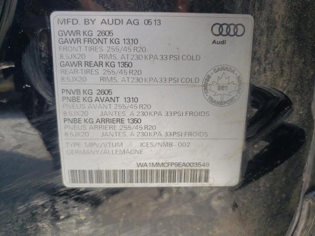 WA1MMCFP9EA003549 - 2014 AUDI Q5 TECHNIK BLACK photo 13