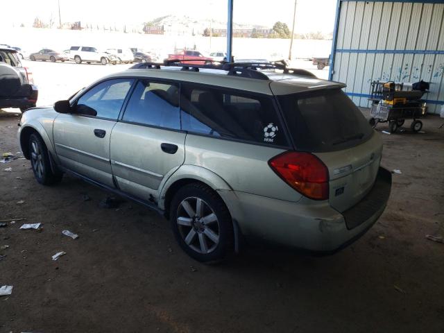 4S4BP61CX67319286 - 2006 SUBARU LEGACY OUTBACK 2.5I GREEN photo 2