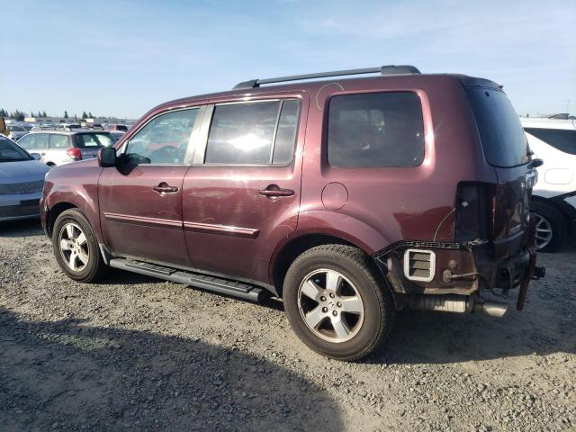 5FNYF4H4XBB007395 - 2011 HONDA PILOT EX BURGUNDY photo 2