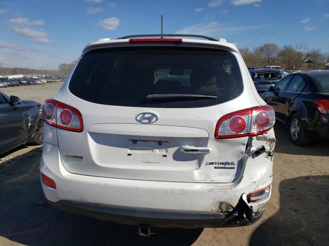 5XYZKDAG3BG054992 - 2011 HYUNDAI SANTA FE LIMITED WHITE photo 6