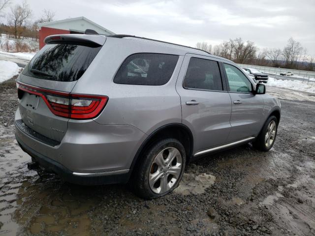 1C4RDJDGXEC323132 - 2014 DODGE DURANGO LIMITED SILVER photo 3