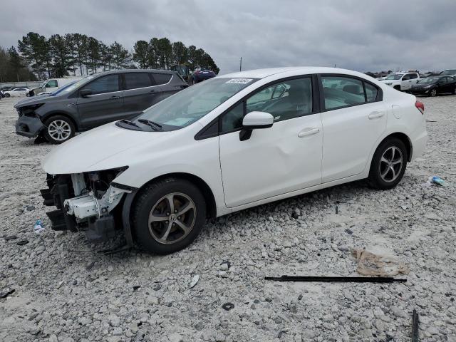 19XFB2F71FE210353 - 2015 HONDA CIVIC SE WHITE photo 1