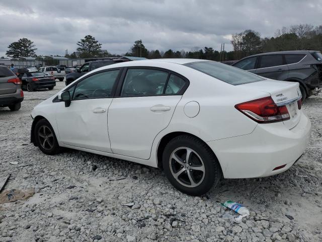 19XFB2F71FE210353 - 2015 HONDA CIVIC SE WHITE photo 2