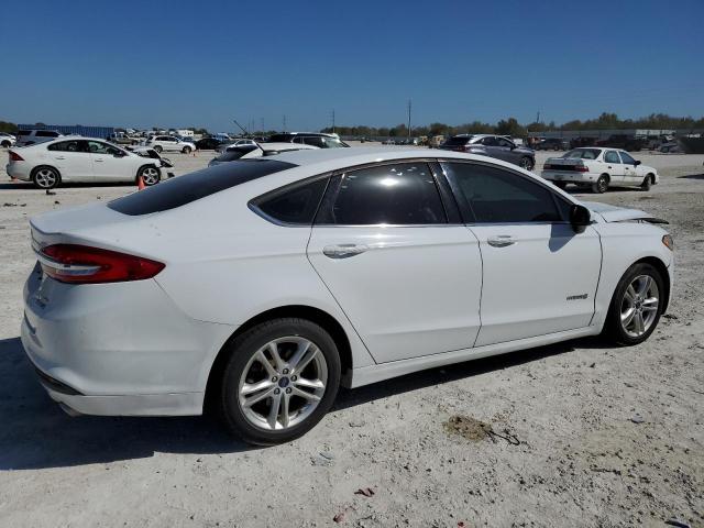 3FA6P0LUXJR209225 - 2018 FORD FUSION SE HYBRID WHITE photo 3