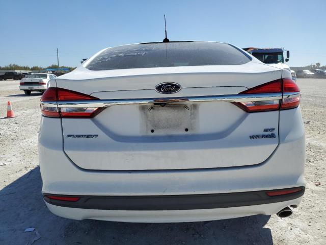 3FA6P0LUXJR209225 - 2018 FORD FUSION SE HYBRID WHITE photo 6