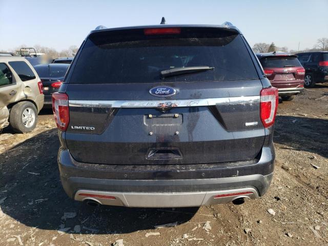 1FM5K8FH2HGB51836 - 2017 FORD EXPLORER LIMITED GRAY photo 6