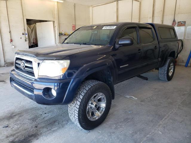 5TEMU52N07Z438829 - 2007 TOYOTA TACOMA DOUBLE CAB LONG BED BLUE photo 1