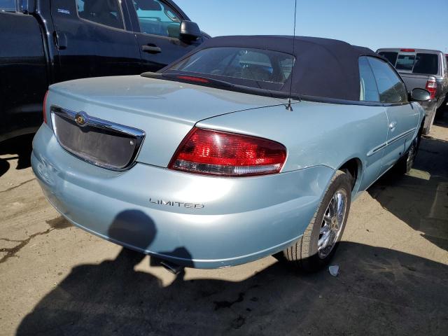 1C3EL65U71N642140 - 2001 CHRYSLER SEBRING LIMITED BLACK photo 3