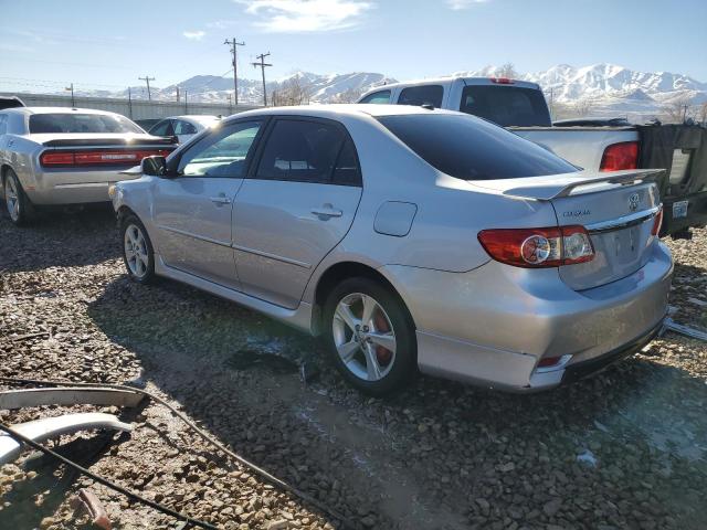 2T1BU4EE5CC878364 - 2012 TOYOTA COROLLA BASE SILVER photo 2