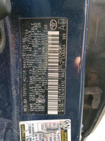 2T1BR32E75C327274 - 2005 TOYOTA COROLLA CE BLUE photo 12