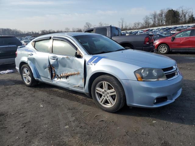 1C3CDZCBXDN754412 - 2013 DODGE AVENGER SXT BLUE photo 4