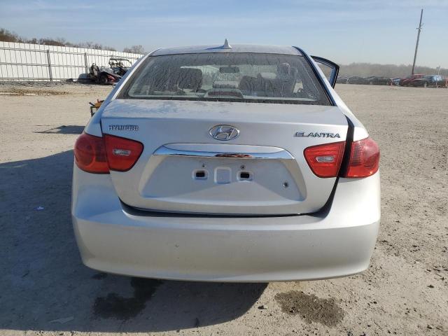 KMHDU4AD6AU980600 - 2010 HYUNDAI ELANTRA BLUE SILVER photo 6