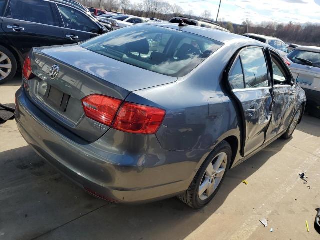 3VWLL7AJXDM372272 - 2013 VOLKSWAGEN JETTA TDI GRAY photo 3