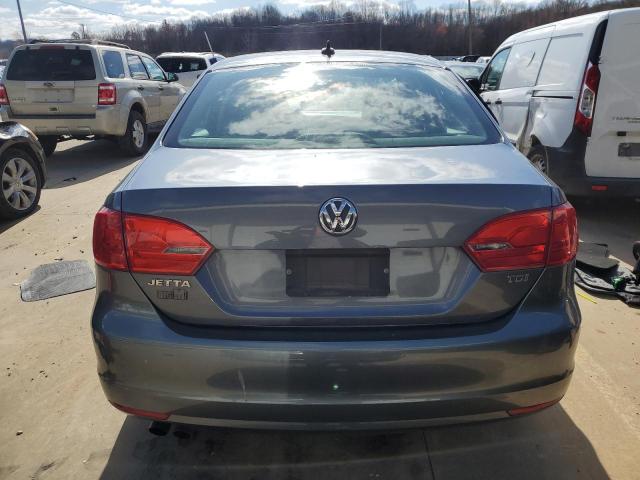 3VWLL7AJXDM372272 - 2013 VOLKSWAGEN JETTA TDI GRAY photo 6