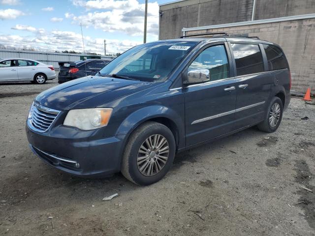 2C4RC1CG6DR621820 - 2013 CHRYSLER TOWN & COU TOURING L BLUE photo 1
