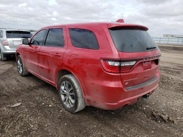 1C4RDJDG6LC205804 - 2020 DODGE DURANGO GT RED photo 3