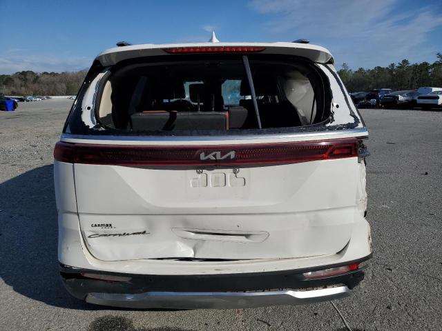 KNDNE5H33N6060653 - 2022 KIA CARNIVAL SX PRESTIGE WHITE photo 6