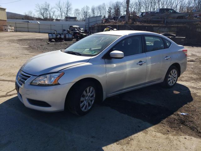 3N1AB7AP6FL628291 - 2015 NISSAN SENTRA S SILVER photo 1