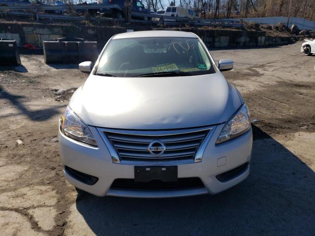 3N1AB7AP6FL628291 - 2015 NISSAN SENTRA S SILVER photo 5