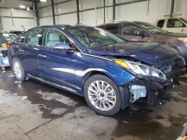 5NPE34AF3FH045338 - 2015 HYUNDAI SONATA SPORT BLUE photo 4