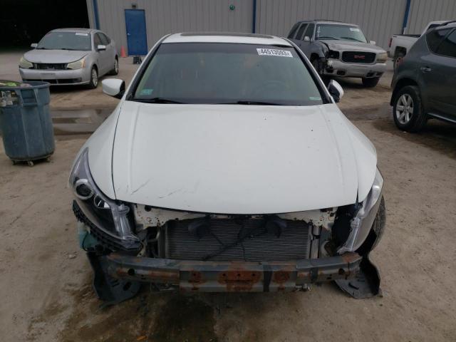 1HGCP2F83BA011851 - 2011 HONDA ACCORD EXL WHITE photo 5