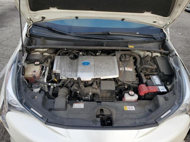 JTDKBRFU3H3546030 - 2017 TOYOTA PRIUS WHITE photo 11