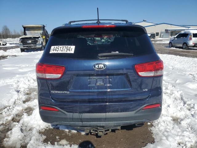 5XYPGDA5XHG224636 - 2017 KIA SORENTO LX BLUE photo 6