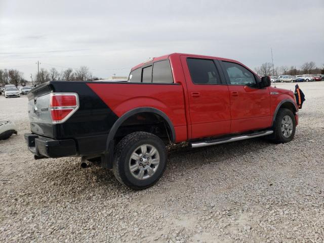 1FTFW1EV0AKA25165 - 2010 FORD F150 SUPERCREW RED photo 3