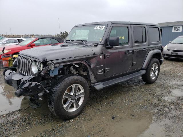 1C4HJXEN7KW615688 - 2019 JEEP WRANGLER U SAHARA GRAY photo 1