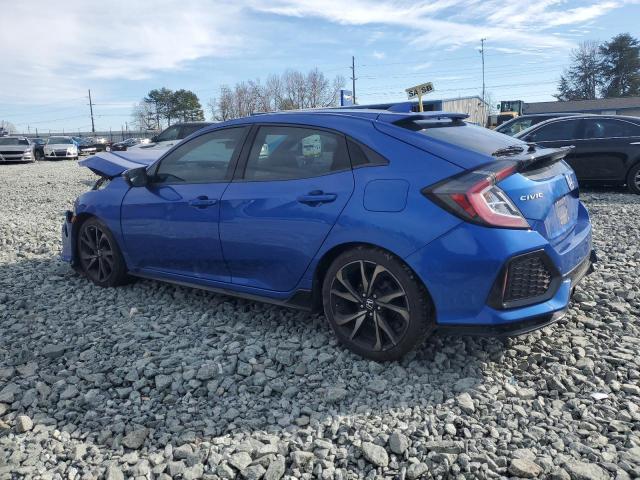 SHHFK7H9XJU419684 - 2018 HONDA CIVIC SPORT TOURING BLUE photo 2