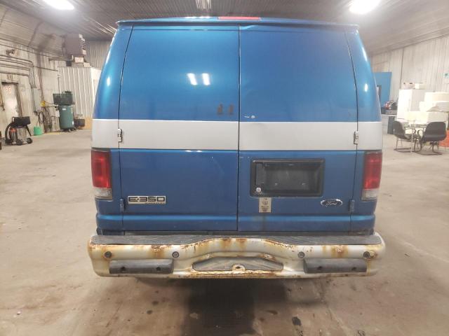 1FTSE34P79DA88134 - 2009 FORD ECONOLINE E350 SUPER DUTY VAN BLUE photo 6